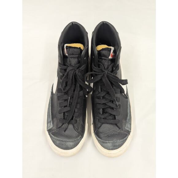 Nike Blazer Mid \'77 Vintage BQ6806-002 Black Leather Sneaker Men’s Sz 8 main image 7